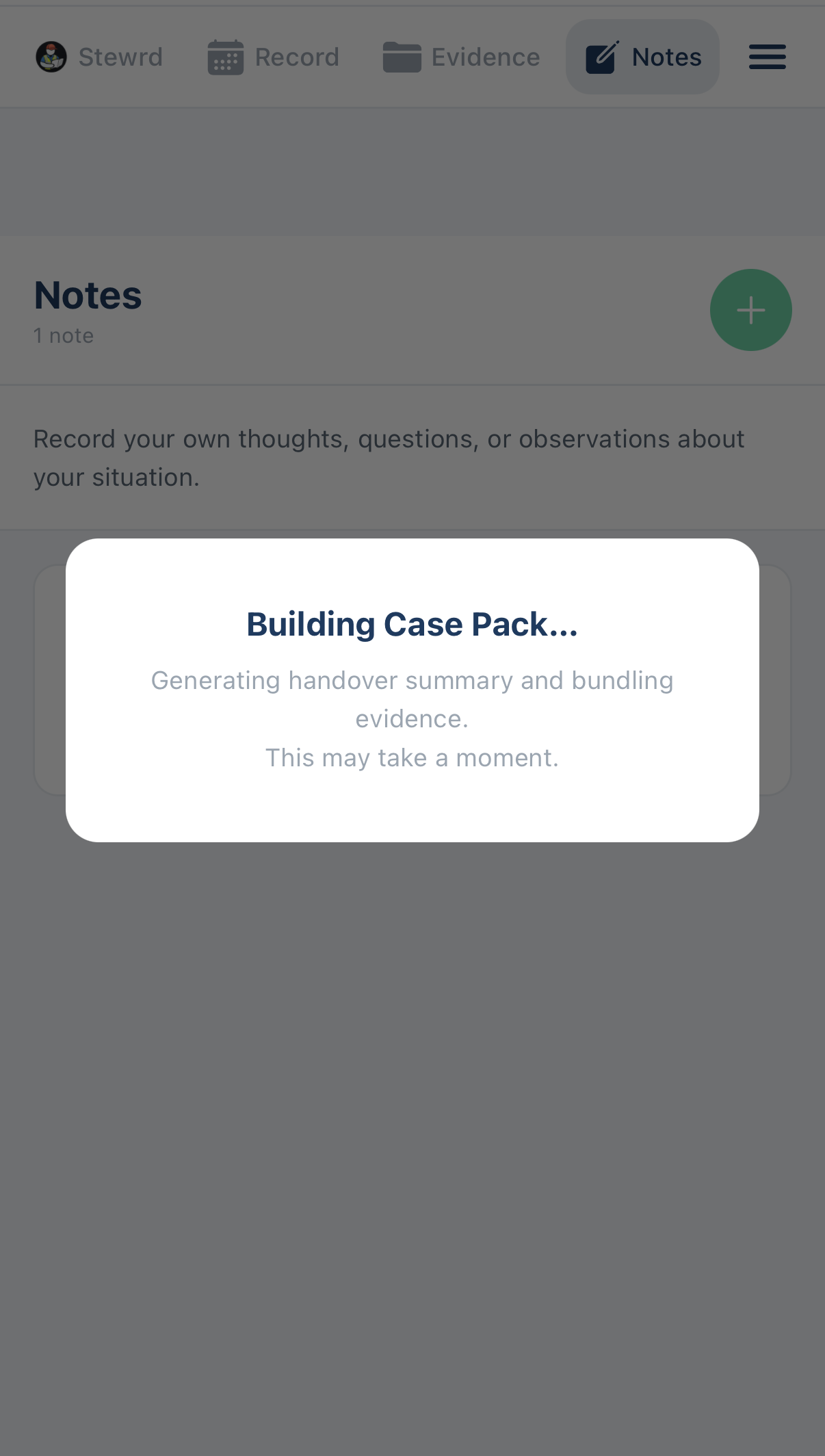 Exporting a Stewrd case pack as a PDF
